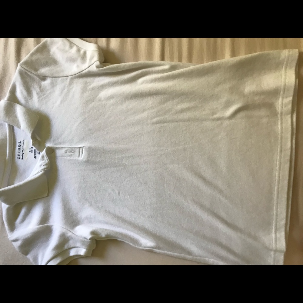 white collared shirt